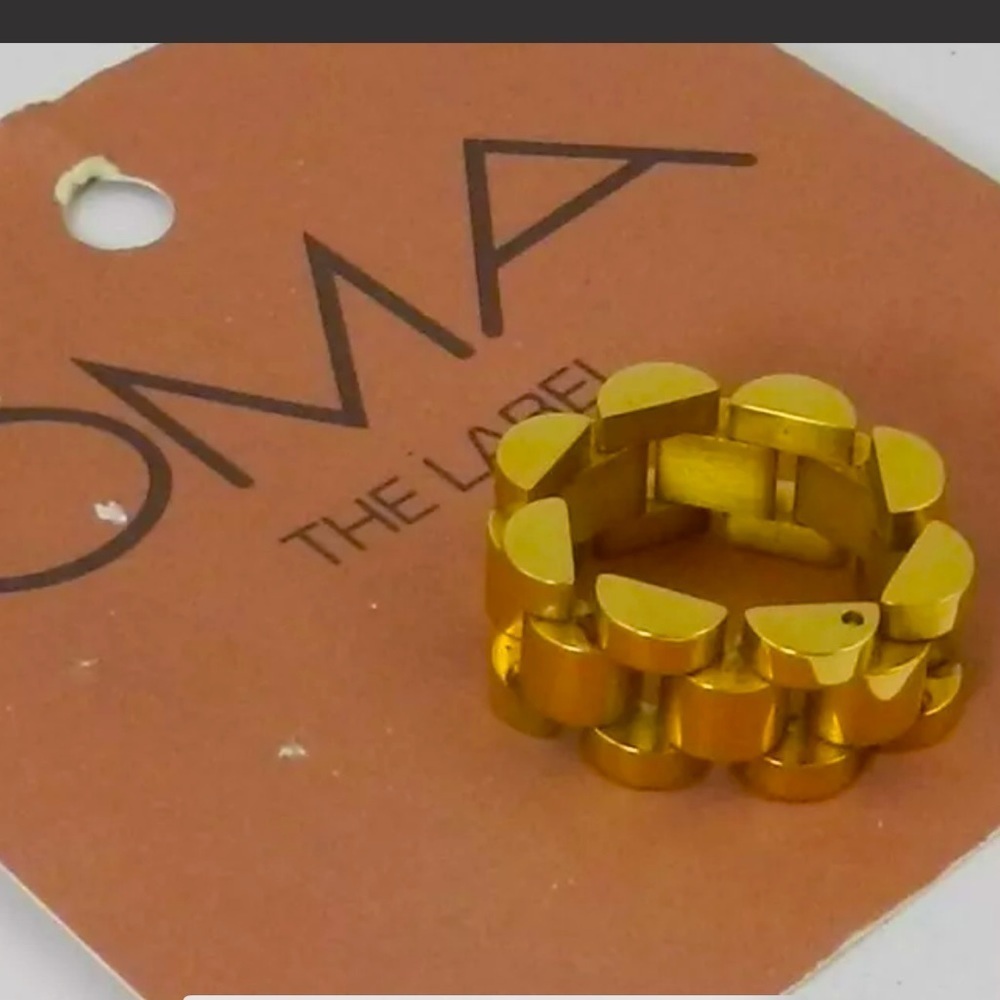 NWT OMA THE LABEL OF “TIMEPIECE”STATEMENT RING SIZE 7